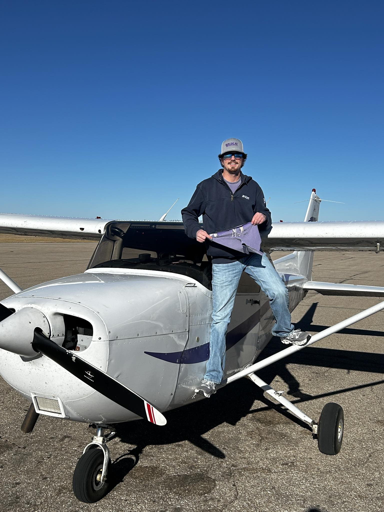 Newly minted pilot